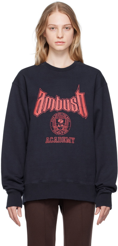 Photo: AMBUSH Navy Graphic Sweater