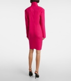 Saint Laurent Silk-blend midi dress