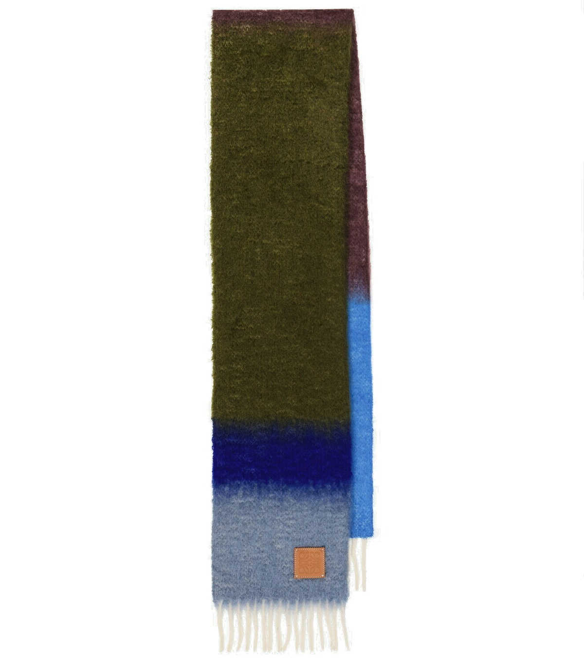 ANAGRAM SCARF 140 CM IN NAVY BLUE WOOL 410215
