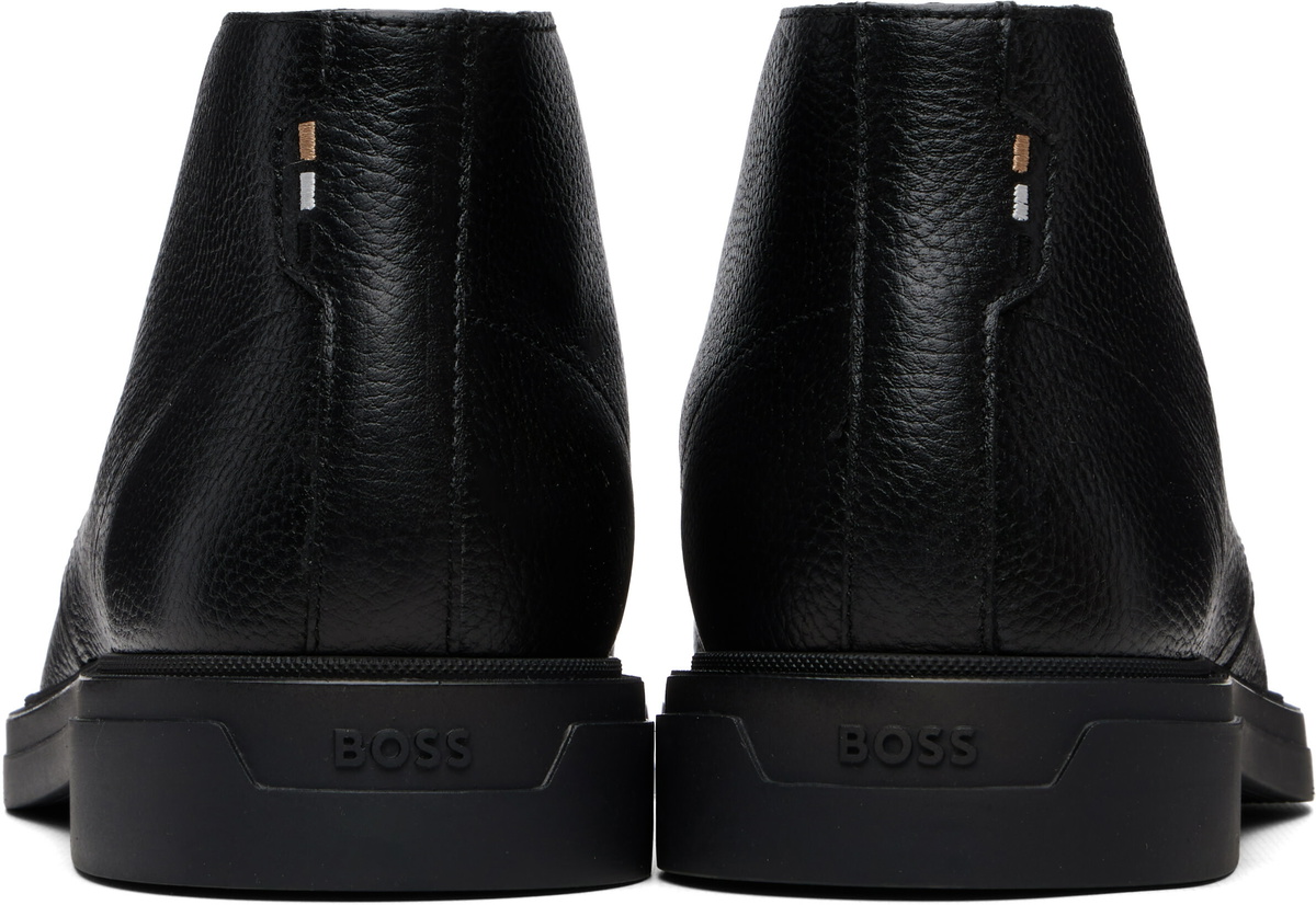 BOSS Black Wool-Lined Chukka Boots