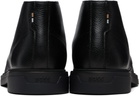 BOSS Black Wool-Lined Chukka Boots