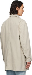 Solid Homme Khaki Canvas Coat