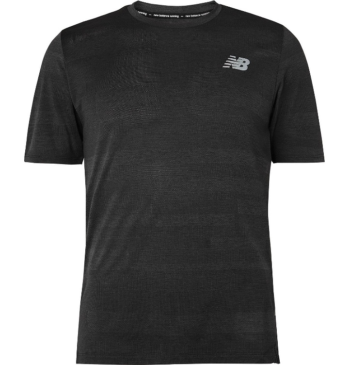 Photo: New Balance - Q Speed Fuel Jacquard-Knit Running T-Shirt - Black
