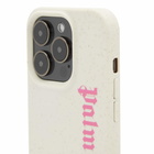 Palm Angels Men's iPhone Case 14 Pro Case in Off White