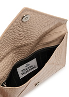 Vivienne Westwood Envelope Crocodile-effect Patent Leather Clutch - Cream - One Size