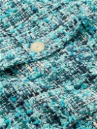 Auralee - Cotton-Blend Tweed Shirt Jacket - Blue