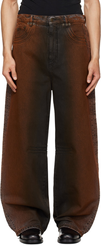 Photo: EGONlab Black & Orange Overscaled Jeans