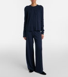 Lisa Yang Abeena ribbed-knit cotton and cashmere cardigan