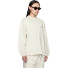 Fear of God ESSENTIALS Off-White Classic Fit Long Sleeve T-shirt