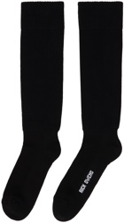 Rick Owens Black Knee High Socks