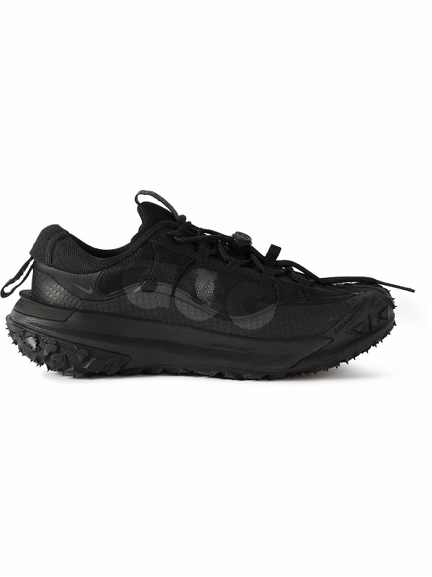 Photo: Nike - ACG Mountain Fly 2 Low Rubber-Trimmed Mesh Sneakers - Black