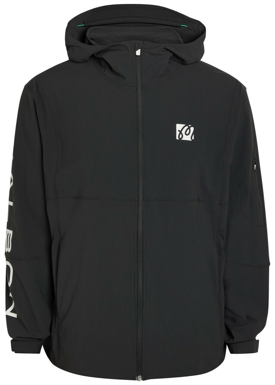 Malbon Performance Logo-print Hooded Stretch-shell Jacket Black