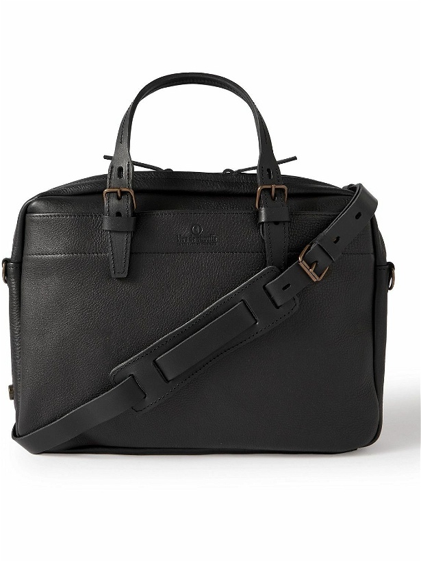 Photo: Bleu de Chauffe - Folder Vegetable-Tanned Textured-Leather Messenger Bag