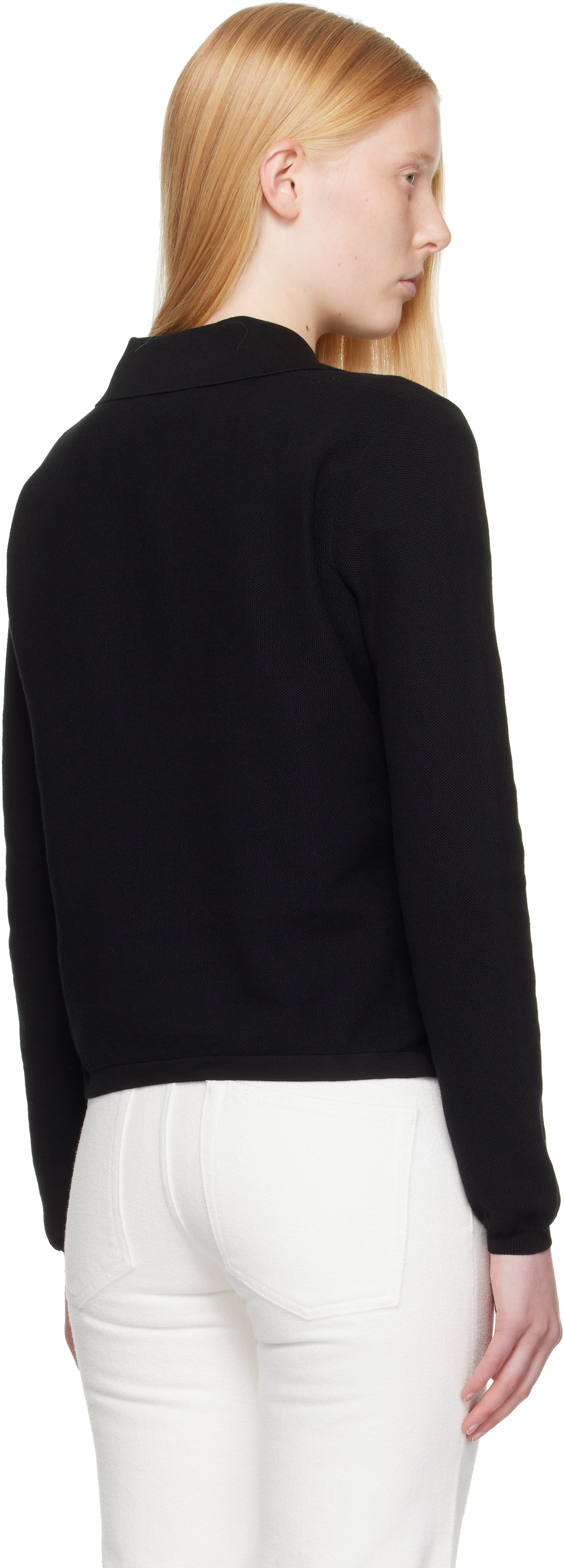 High Sport Black Long Sleeve Brooke Polo