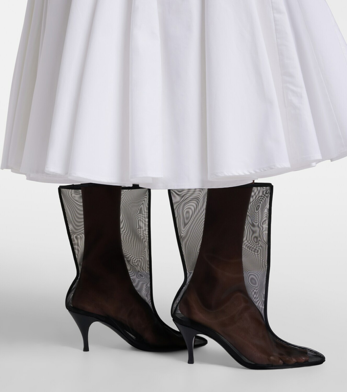 Herbert Levine Drawing A Blank 85 mesh mid-calf boots