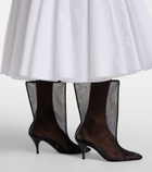 Herbert Levine Drawing A Blank 85 mesh mid-calf boots