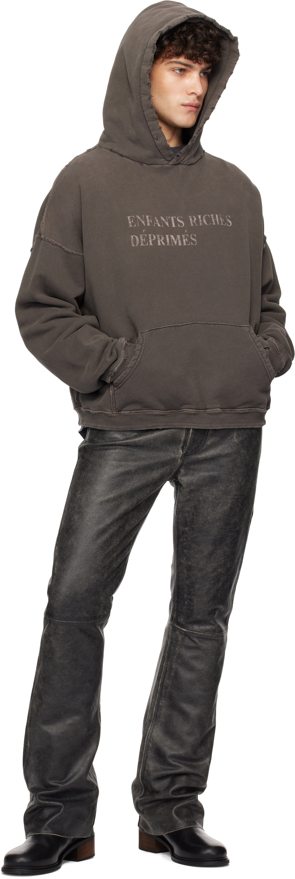 Enfants Riches Déprimés Gray Classic Logo Hoodie Enfants