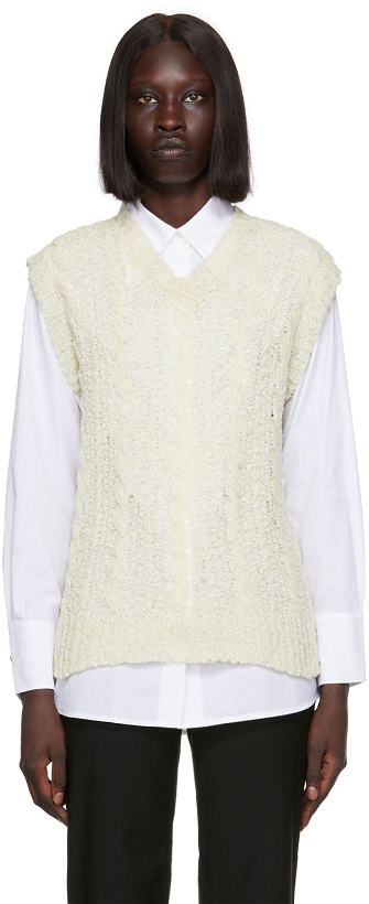Photo: Our Legacy White Semi-Sheer Vest