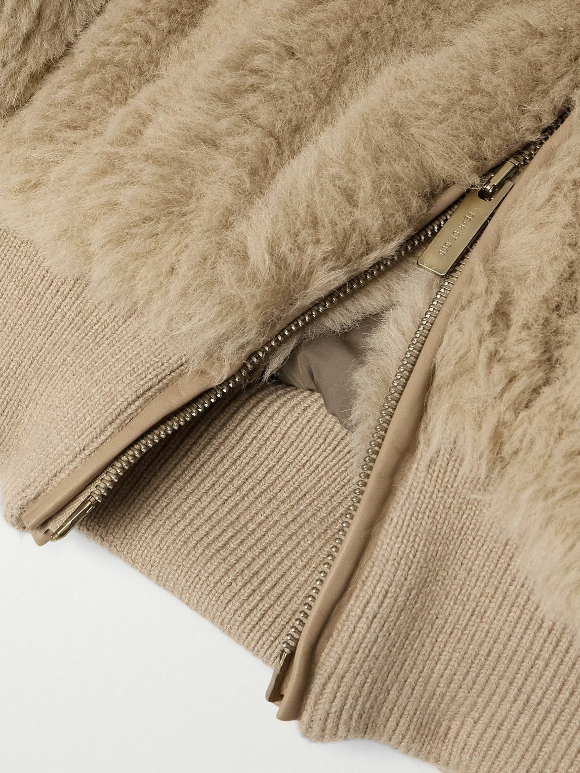 Fear of God - Alpaca and Cotton-Blend Hooded Bomber Jacket - Brown