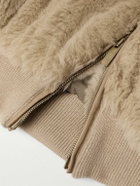 Fear of God - Alpaca and Cotton-Blend Hooded Bomber Jacket - Brown