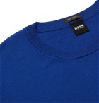 Hugo Boss - Slim-Fit Virgin Wool Sweater - Blue