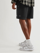 WTAPS - Straight-Leg Logo-Embroidered Jersey Shorts - Black