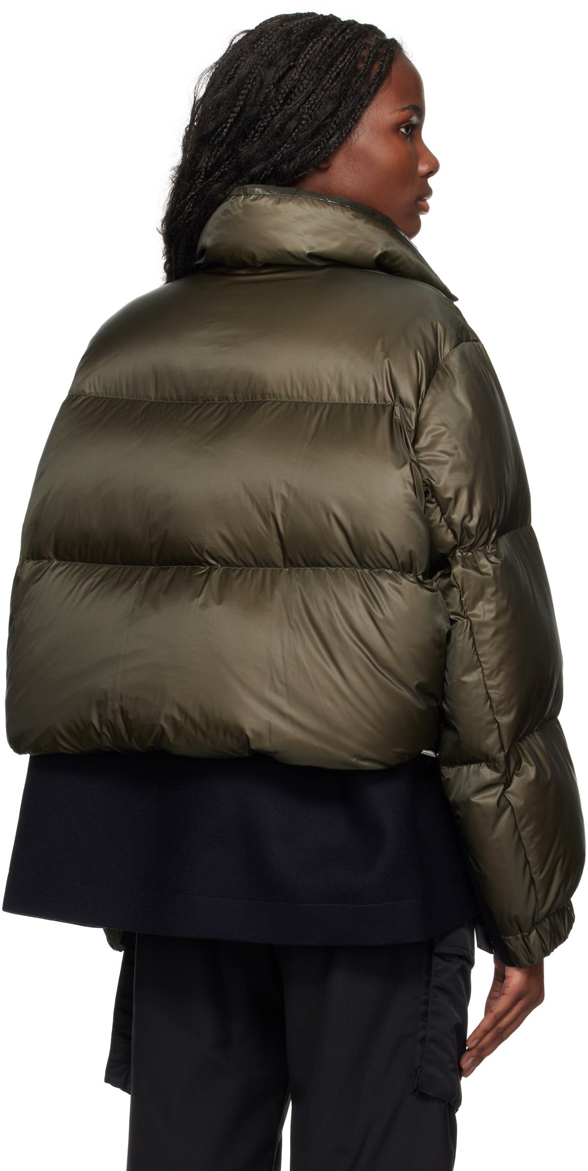 最終出品明日まで25AW sacai classic Puffer Jacket Sacai Panelled Hooded Puffer Jacket | Blue | FARFETCH