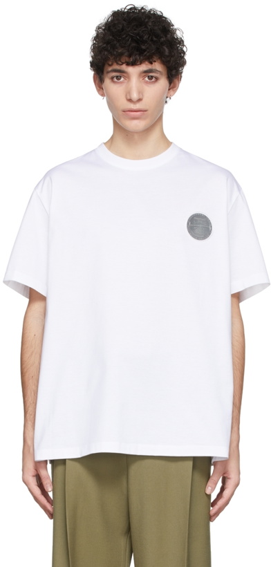 Photo: Wooyoungmi White Lenticular Logo T-Shirt