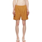 Stone Island Orange B100B09 Brushed Nylon Swim Shorts