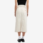 Dickies Women's Duck Canvas Cargo Midi Skirt in Whitecap Gray
