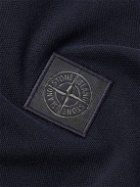 Stone Island - Logo-Appliquéd Garment-Dyed Cotton-Piqué Polo Shirt - Blue