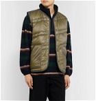 nanamica - Slim-Fit Quilted Nylon-Ripstop Down Gilet - Green