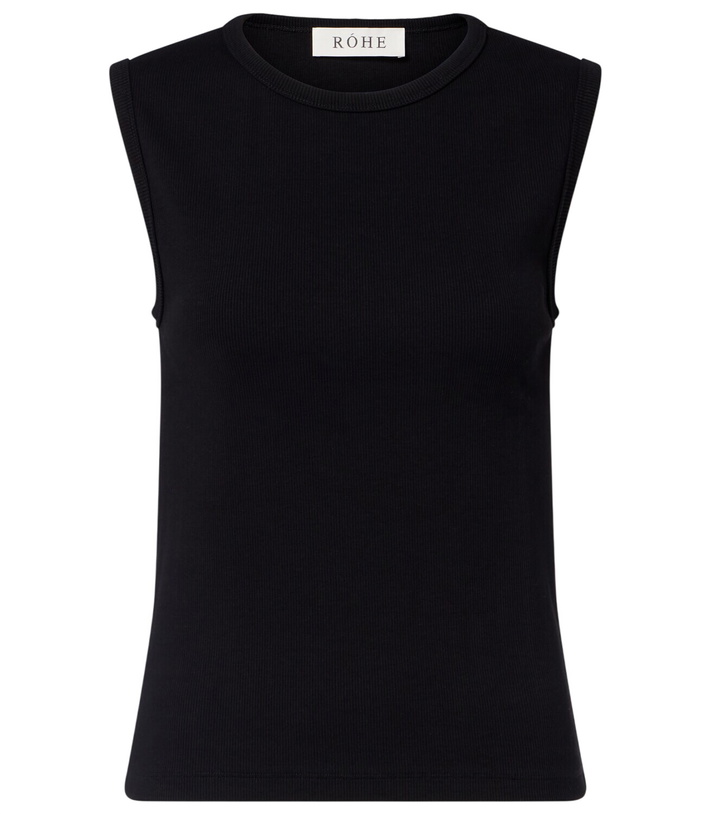 Photo: Róhe Ribbed-knit cotton-blend tank top