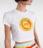 Dolce&Gabbana Cropped printed cotton T-shirt
