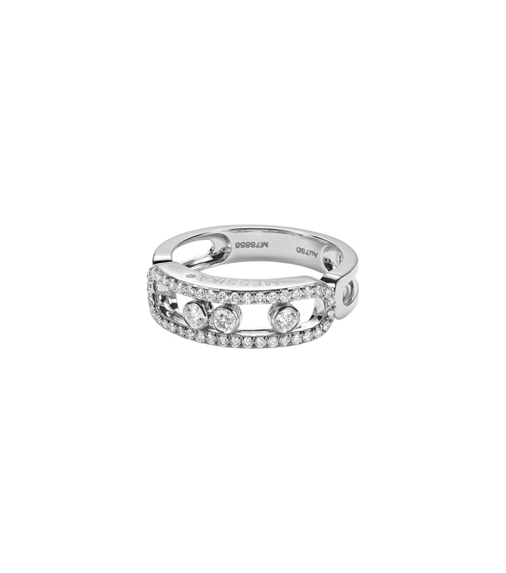 Photo: Messika Move Classique 18kt white gold ring with diamonds