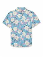 Faherty - Breeze Button-Down Collar Floral-Print Hemp-Blend Shirt - Blue