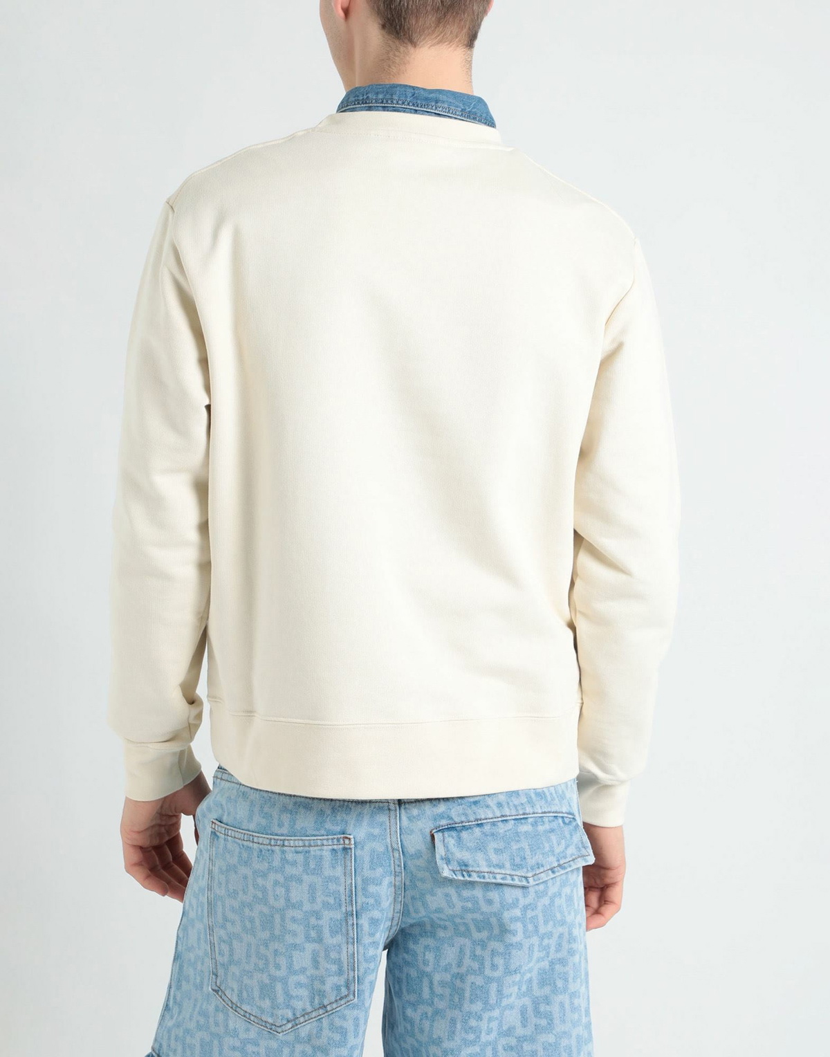 Gcds Mens Sweatshirt in Beige