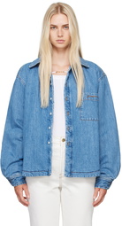 JACQUEMUS Blue Les Classiques 'La chemise Boulanger' Denim Shirt