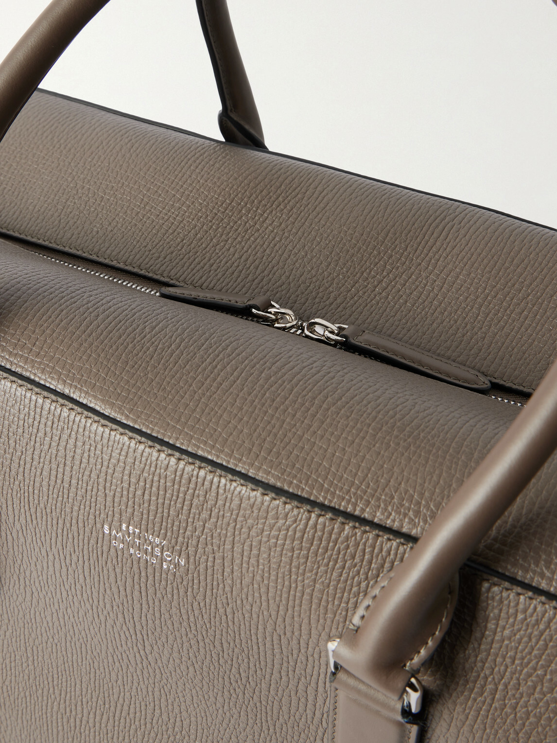 Smythson - Ludlow Full-Grain Leather Weekend Bag