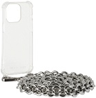 1017 ALYX 9SM Silver Chunky Chain iPhone 13 Pro Case
