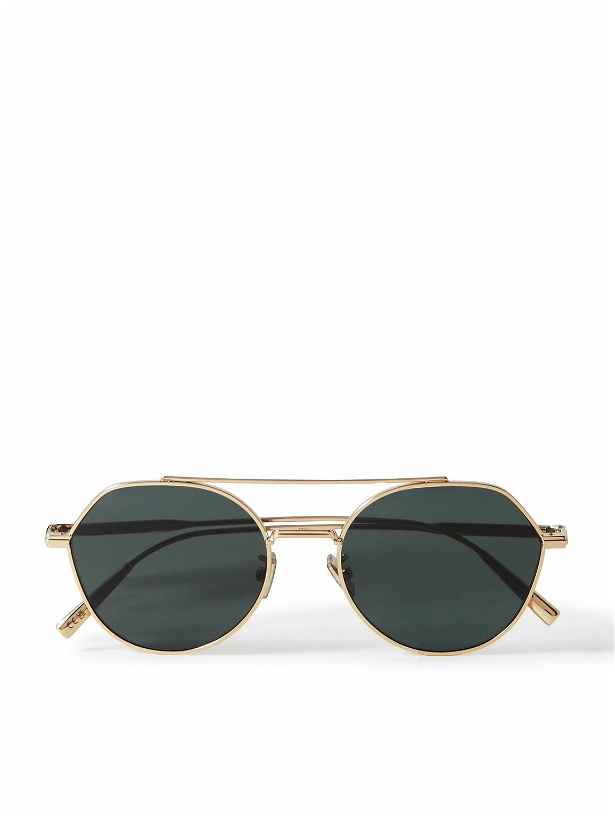 Photo: Dior Eyewear - DiorBlackSuit R6U Aviator-Style Gold-Tone Sunglasses