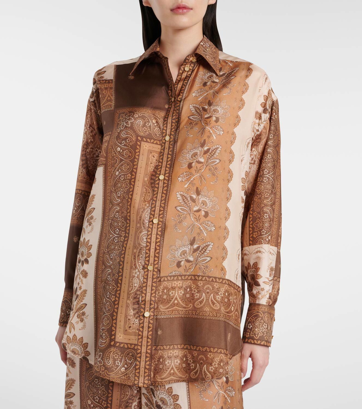 Zimmermann Lucky bandana silk satin shirt Zimmermann