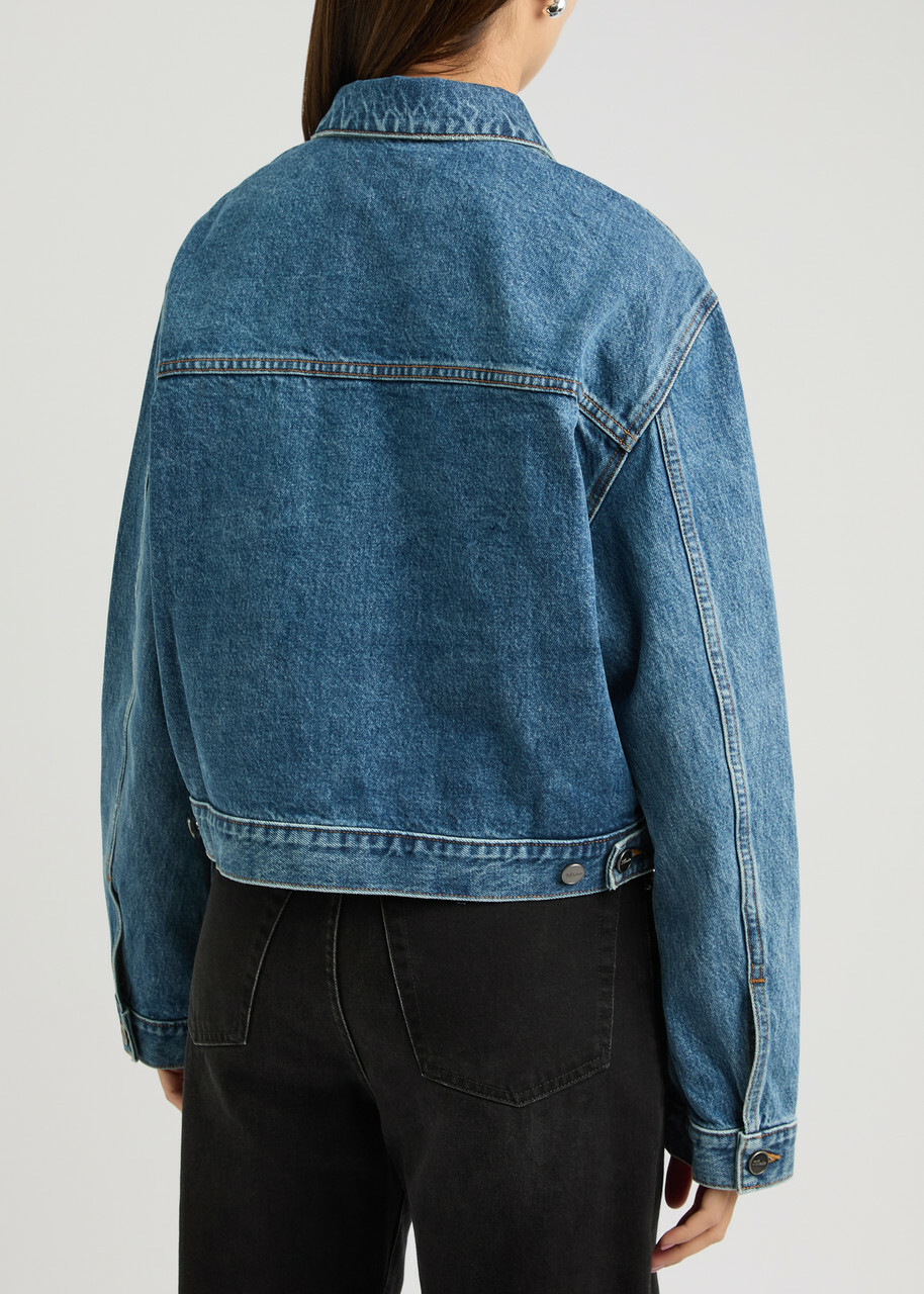 Khaite Saunder Faded Denim Jacket