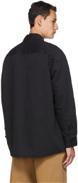Schnayderman's Black Oversized Overshirt Jacket