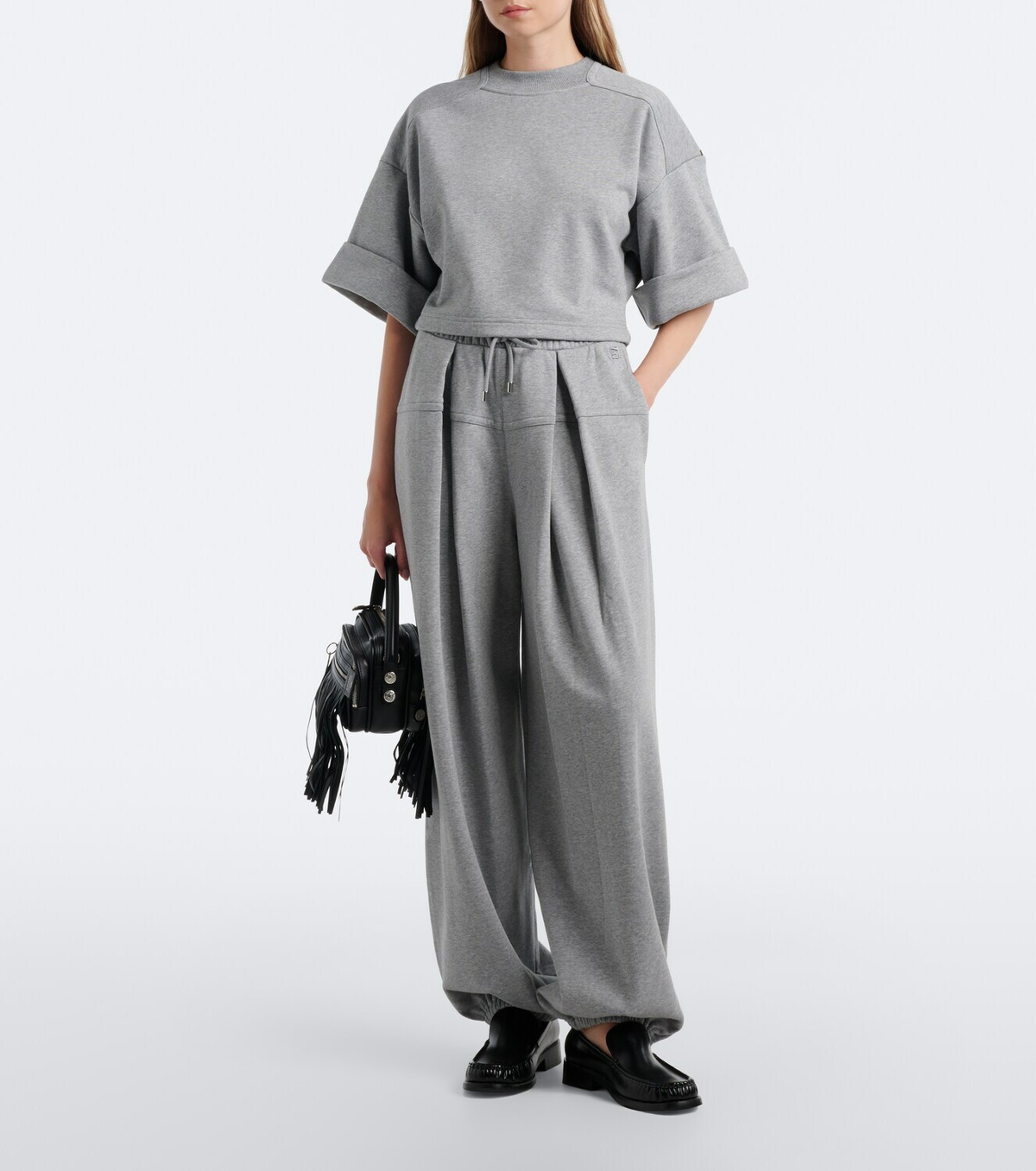 Sportmax Cotton-blend jersey sweatshirt