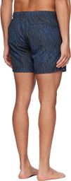 Hugo Blue Printed Swim Shorts