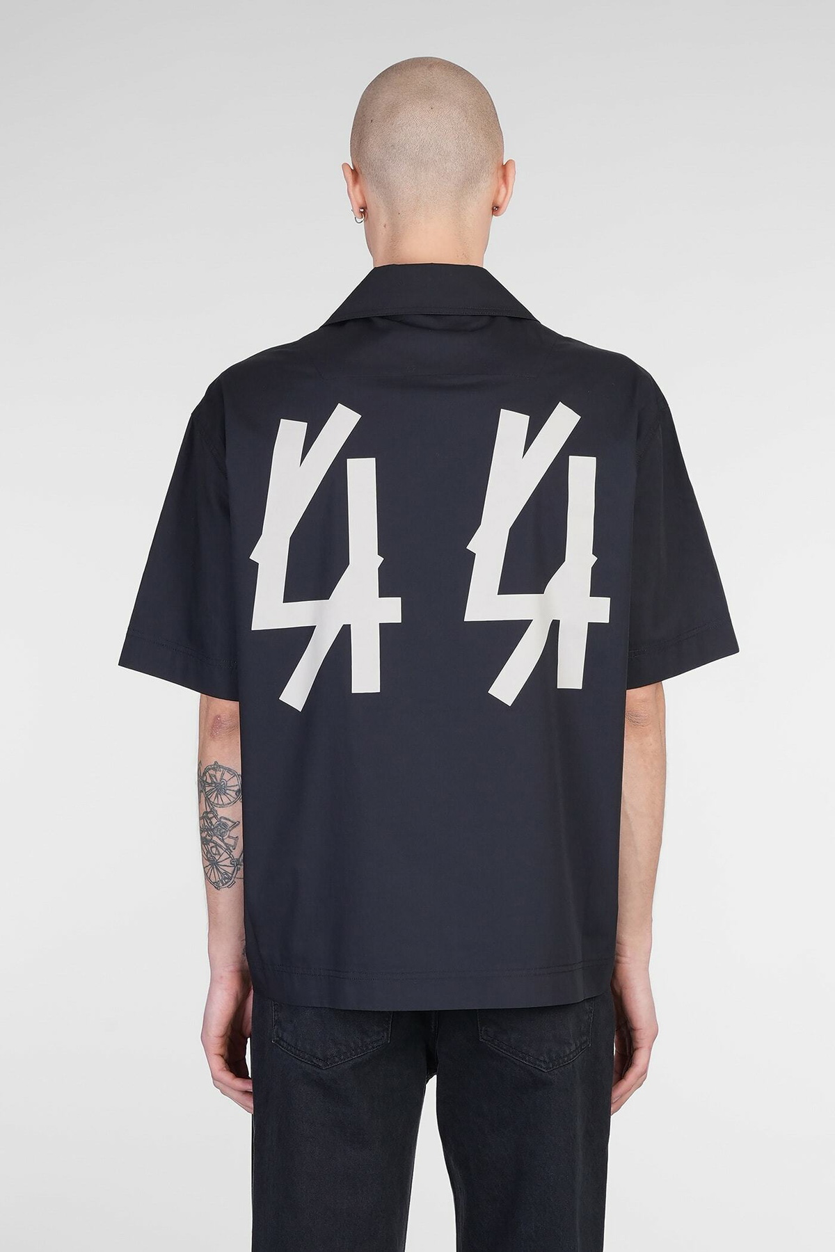 44 Label Group Shirt In Black Cotton 44 Label Group