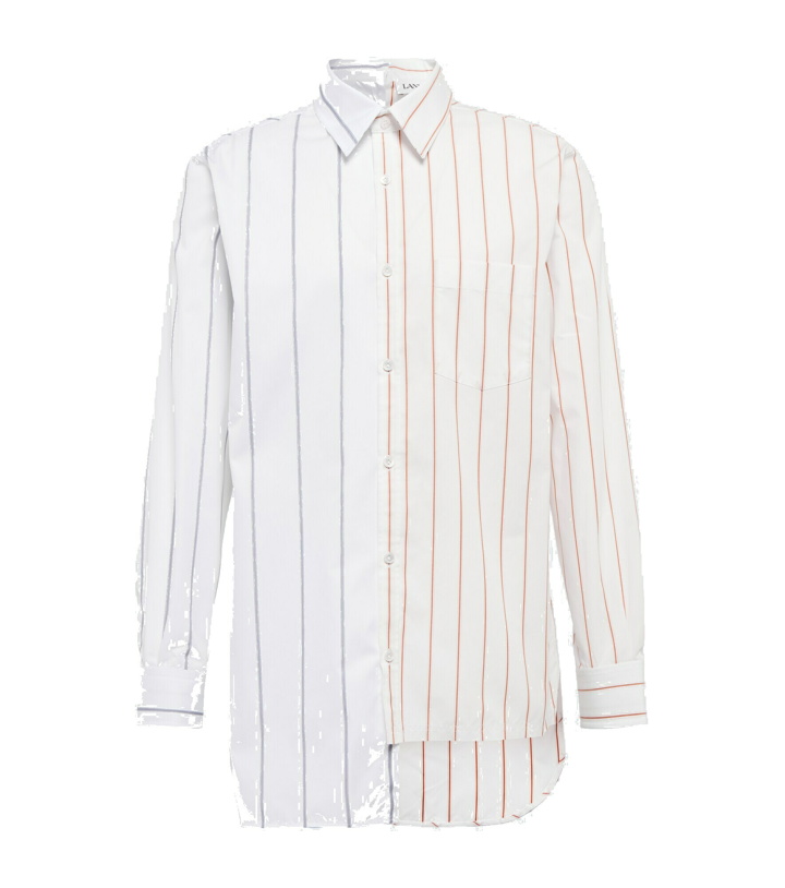 Photo: Lanvin - Striped cotton-blend shirt