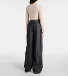 Altuzarra Jess cotton and silk wide-leg pants