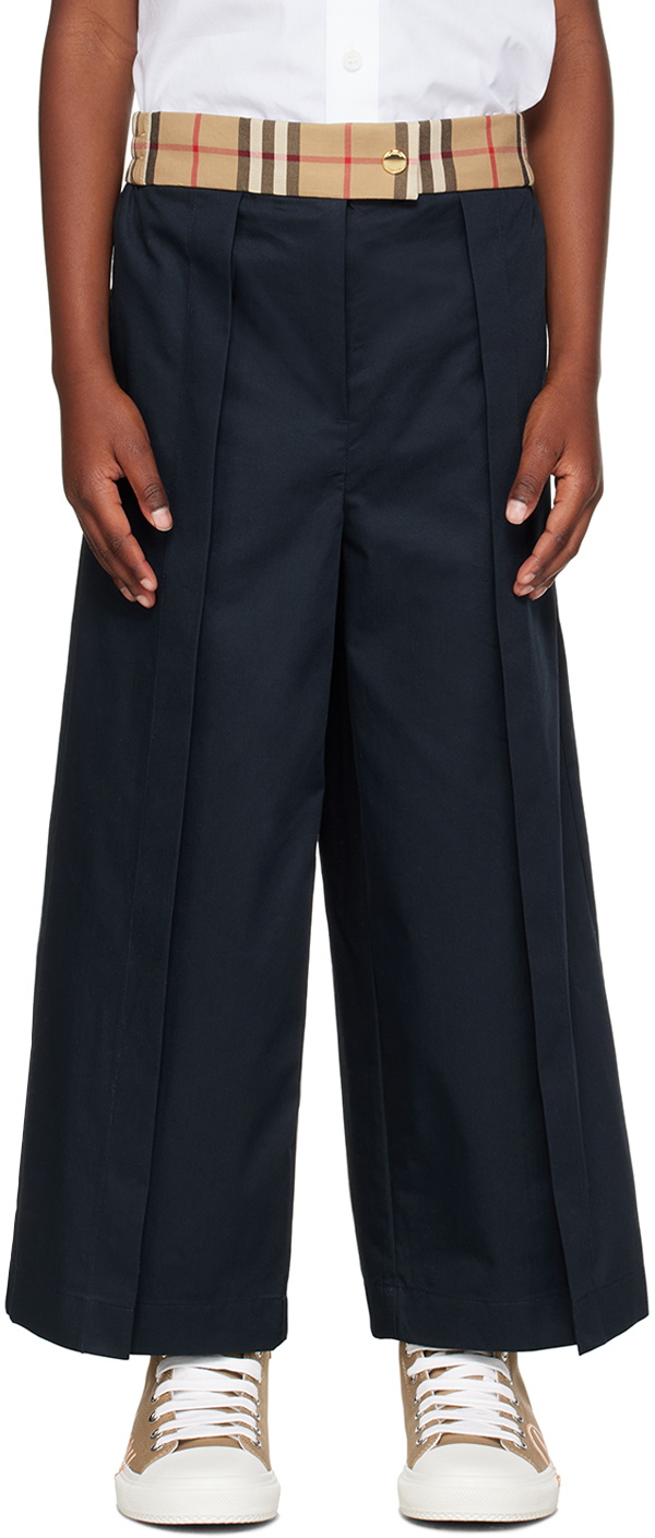 Burberry Kids Nova Check Trousers Multicolour Age 10Y